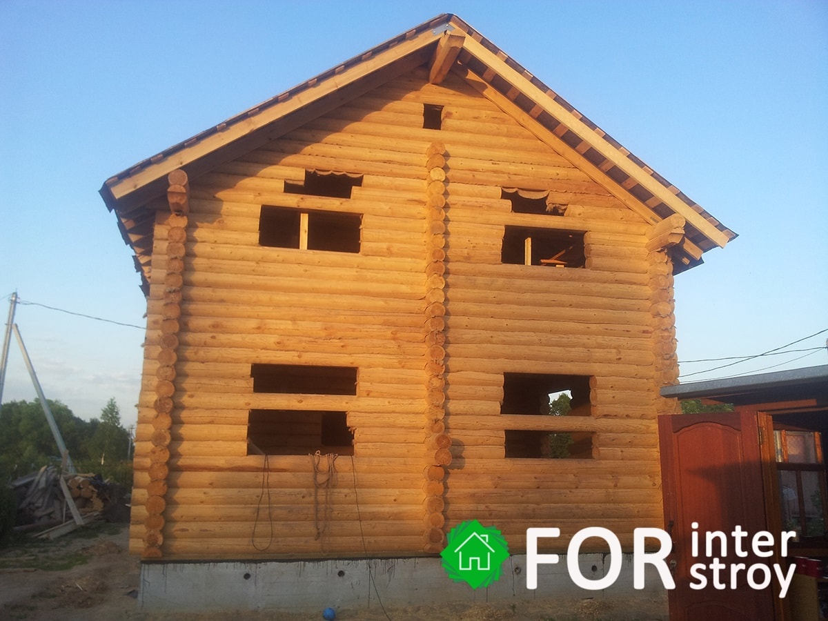 Дом из оцилиндрованного бревна Томск строительство недорого смотрите портфолио на сайте.
